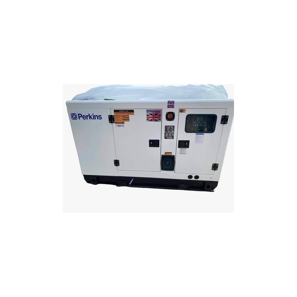 Perkins : Groupe électrogène 20 Kva Silencieux a Puissance Diesel - Blanc