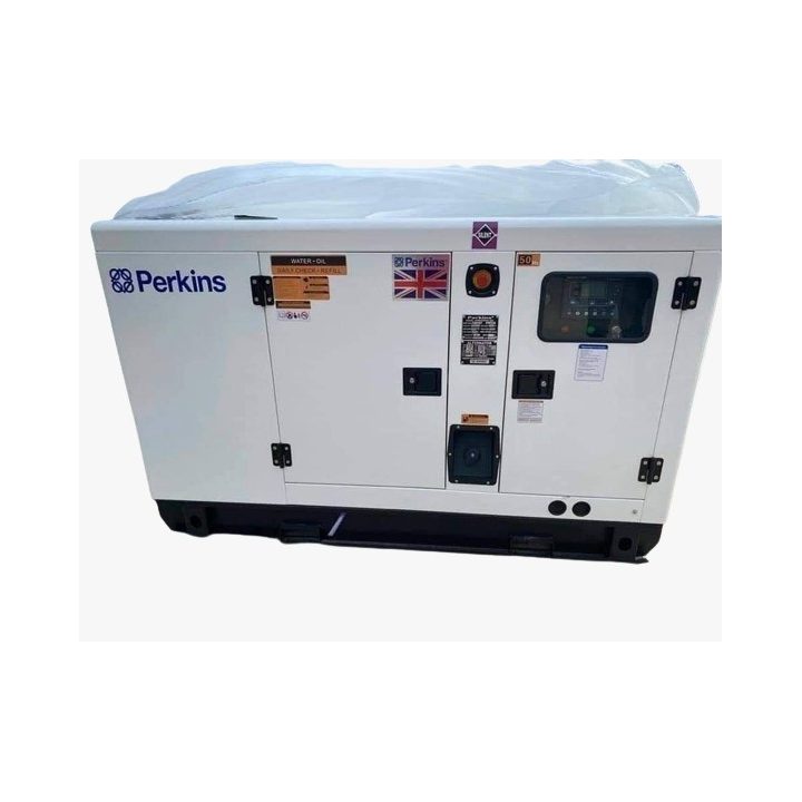 Perkins : Groupe électrogène 20 Kva Silencieux a Puissance Diesel - Blanc