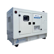 Groupe électrogène Perkins : 80kvA moteur PERKINS silencieux à puissance Diesel - Blanc ( Monophasé et Triphasé )