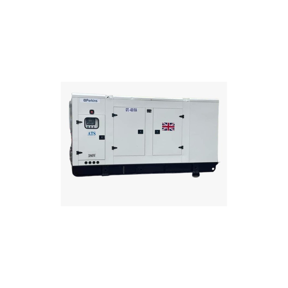 Groupe électrogène Perkins : 300kvA moteur Perkins silencieux à puissance Diesel - Blanc (Monophasé , Triphasé)