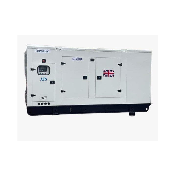 Groupe électrogène Perkins : 300kvA moteur Perkins silencieux à puissance Diesel - Blanc (Monophasé , Triphasé)