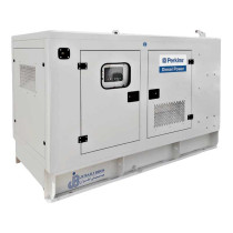 Perkins : Groupe électrogène 30 Kva Silencieux a Puissance Diesel - Blanc